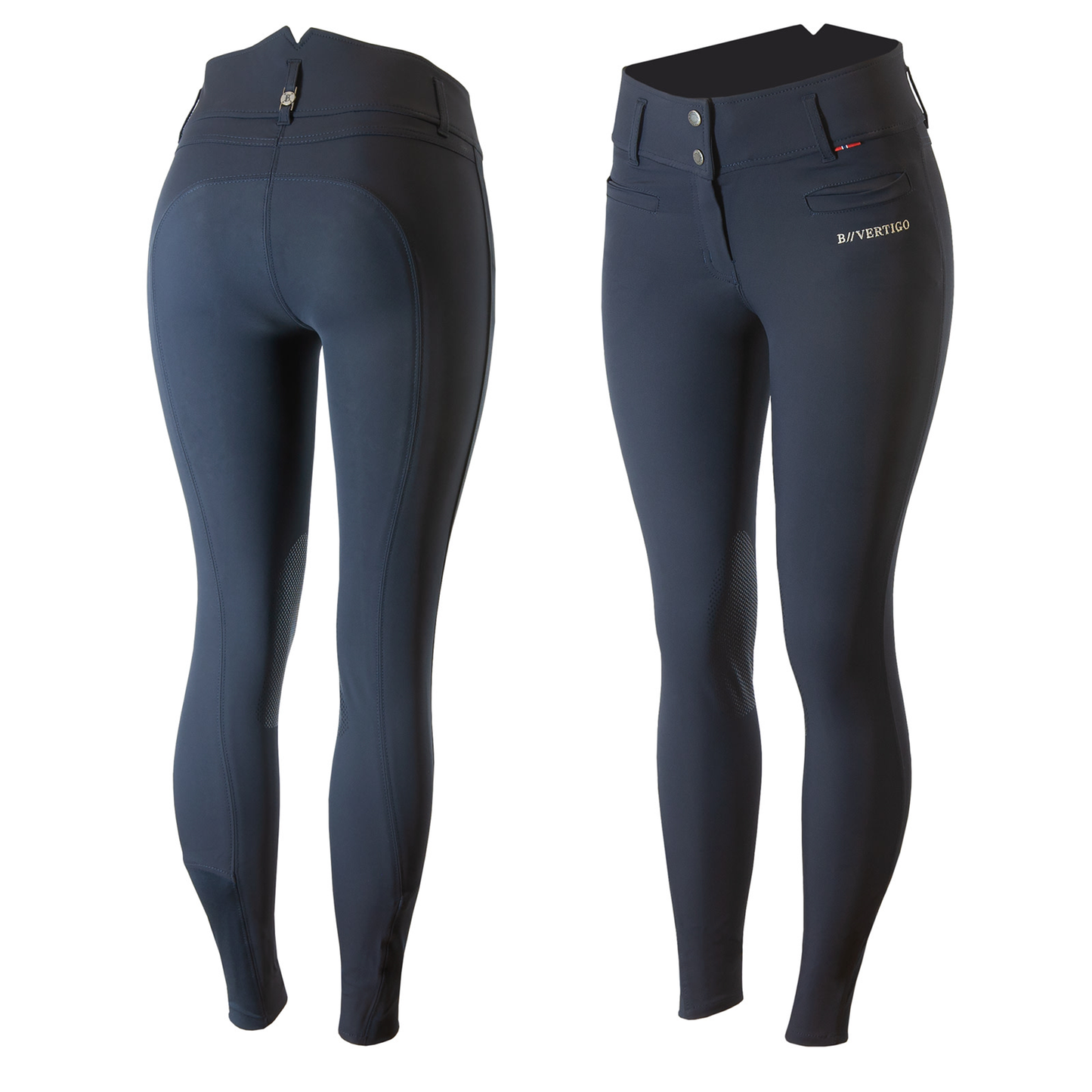 B Vertigo Tiffany High Waist Silicone Knee Patch Breeches