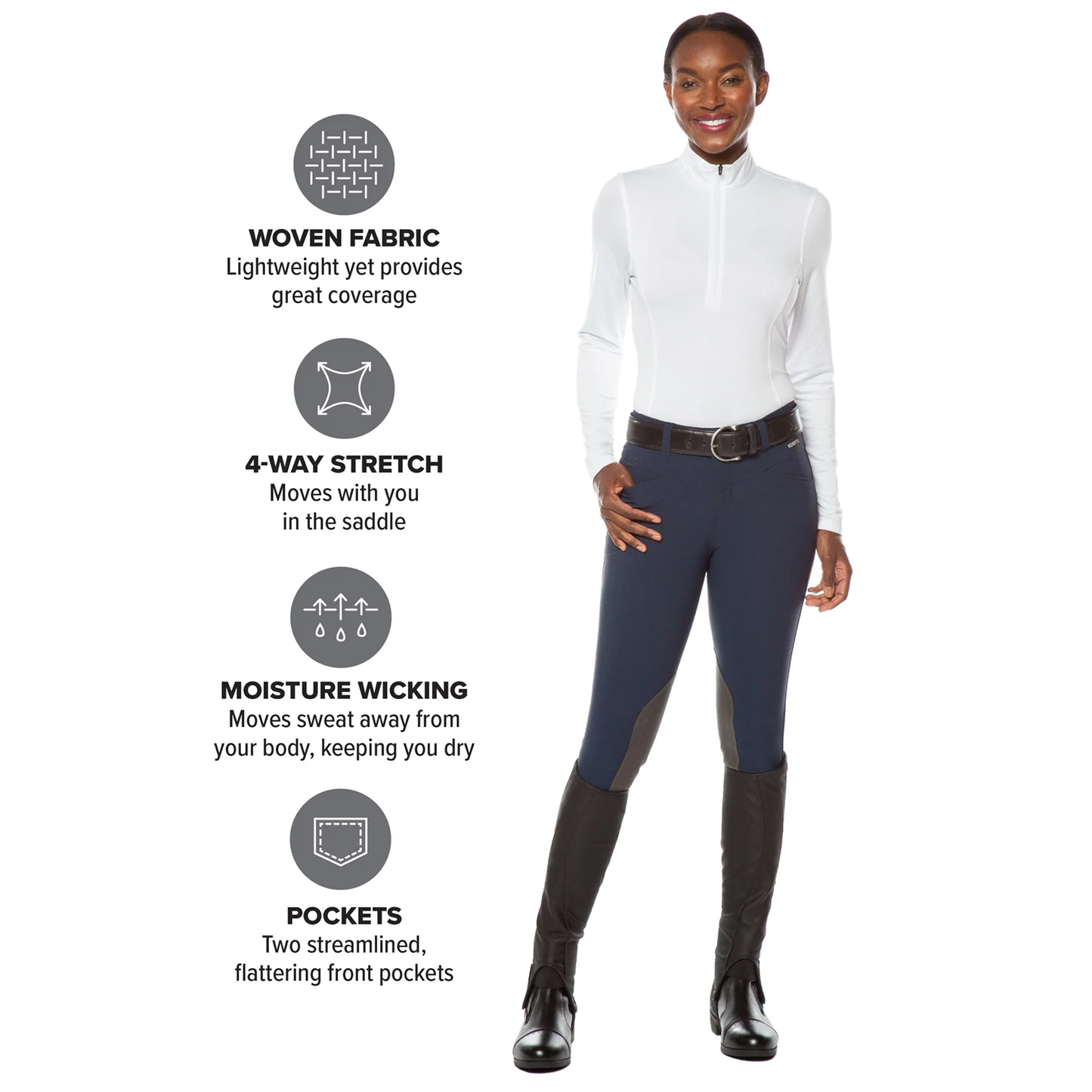 Crossover Petite II Knee Patch Riding Breech
