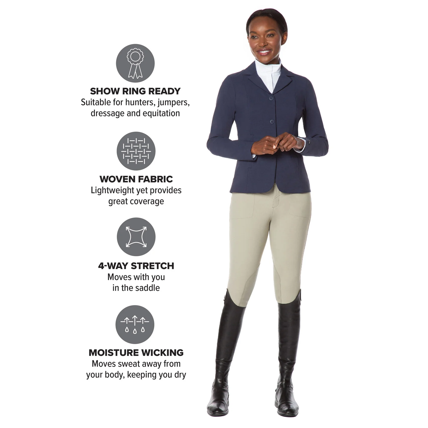 Crossover Petite II Knee Patch Riding Breech