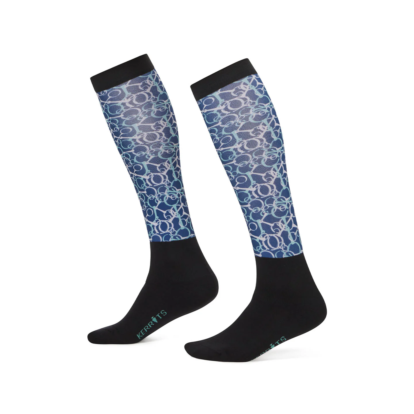 Kids Dual Print Zone Equestrian Boot Socks