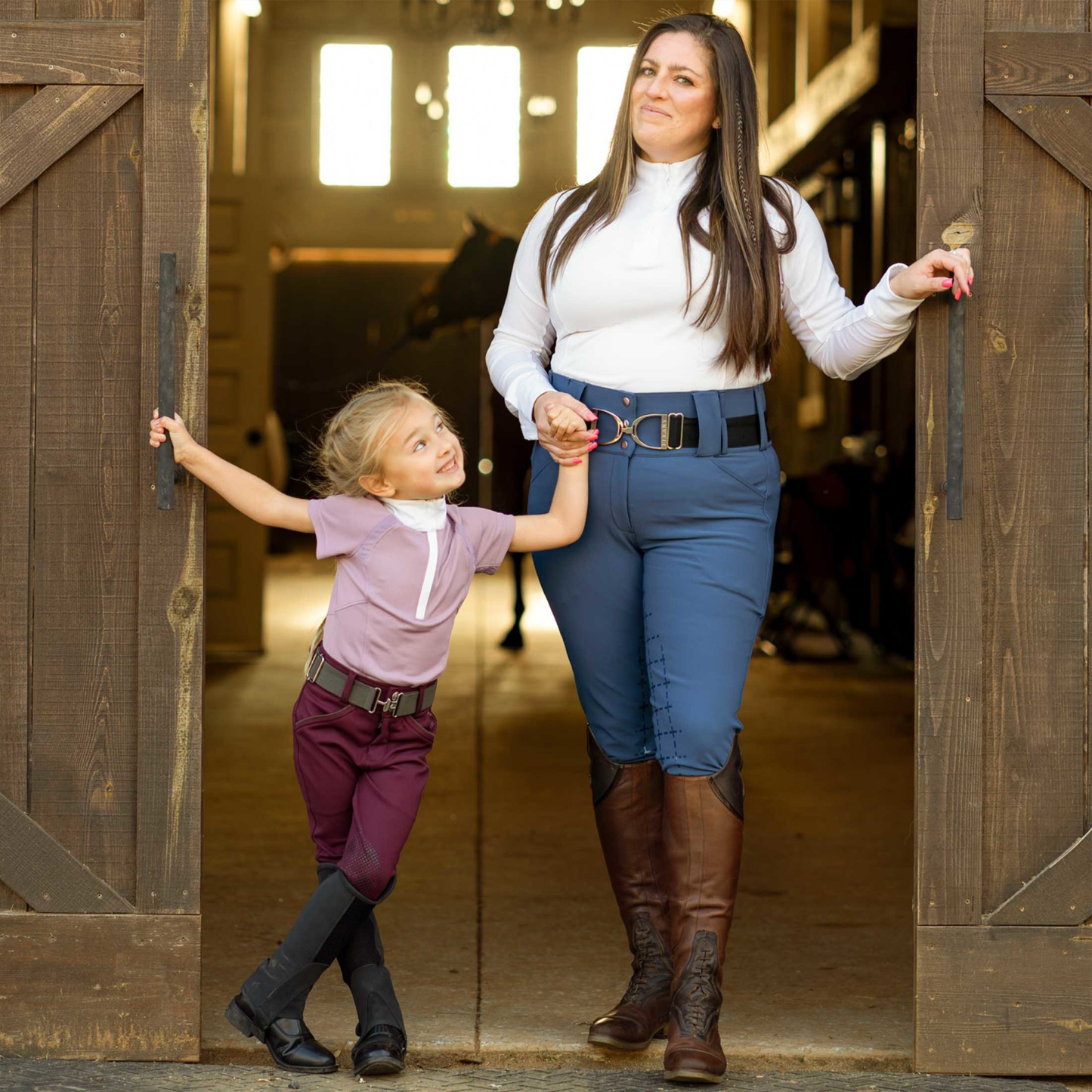 Kids Greta Silicone Knee Patch Breeches