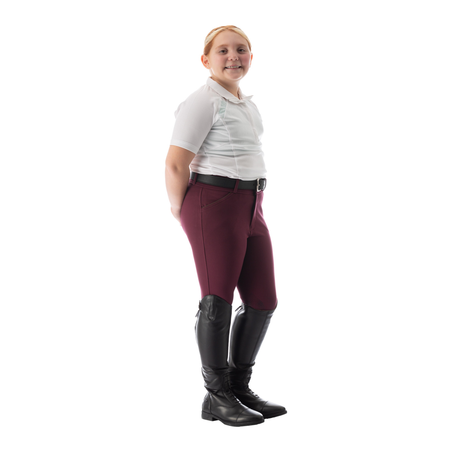 Kids Greta Silicone Knee Patch Breeches