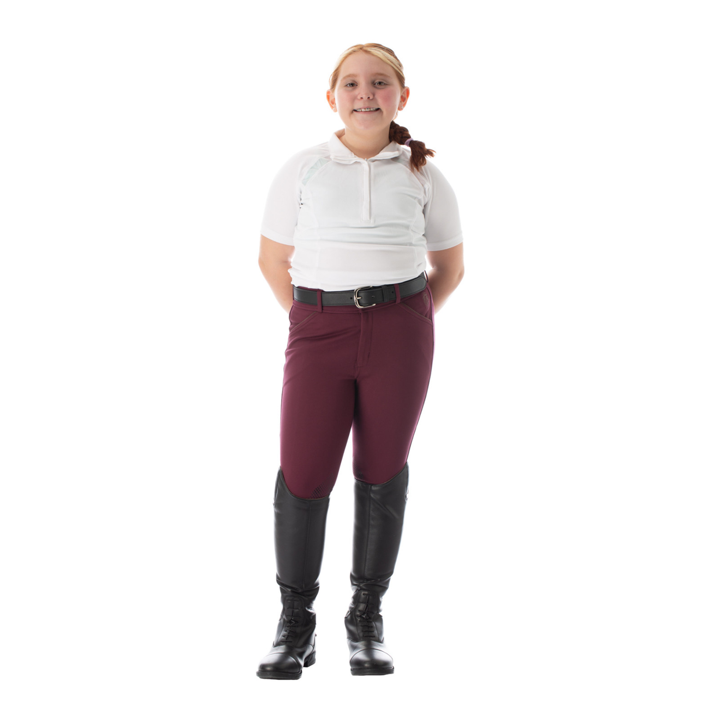 Kids Greta Silicone Knee Patch Breeches