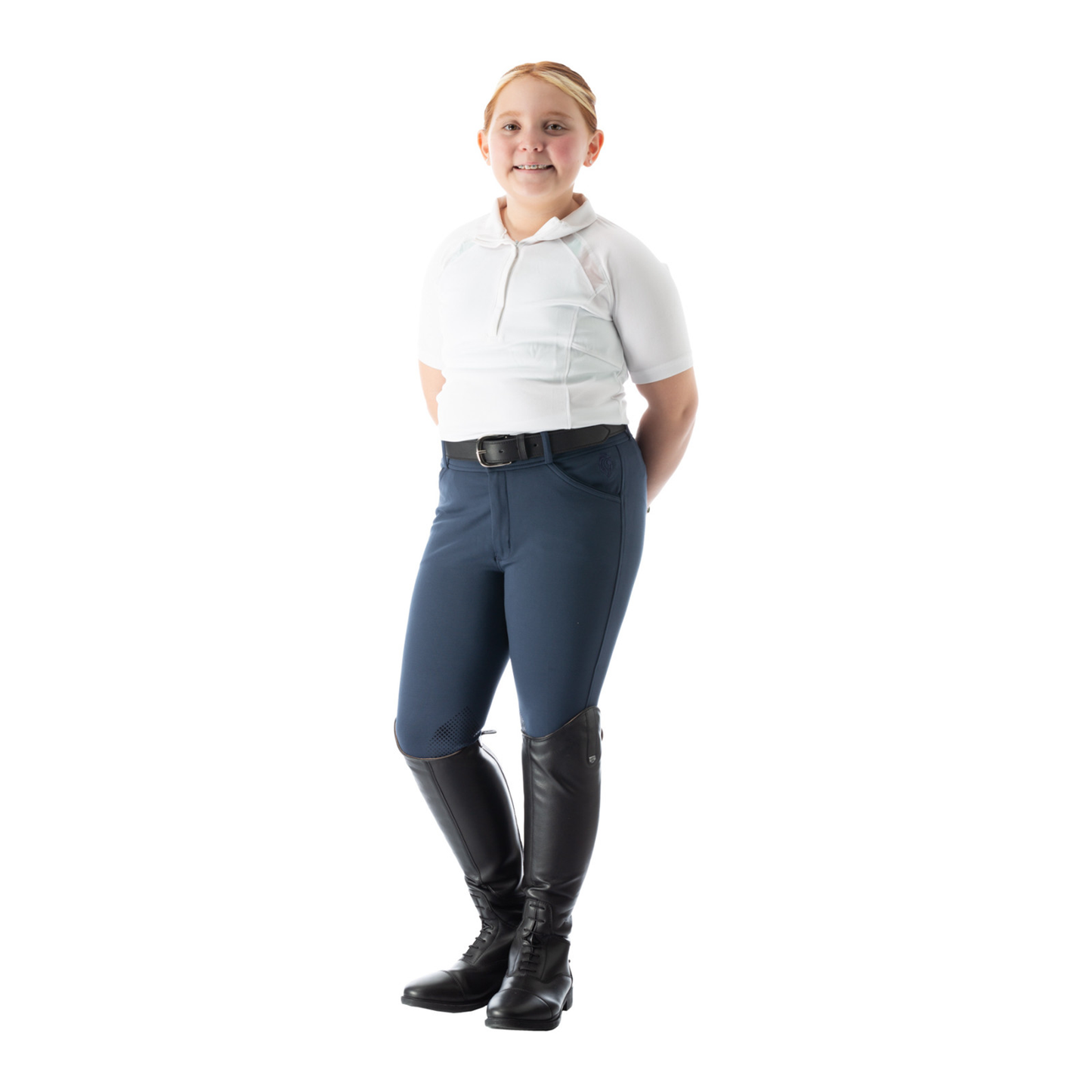 Kids Greta Silicone Knee Patch Breeches