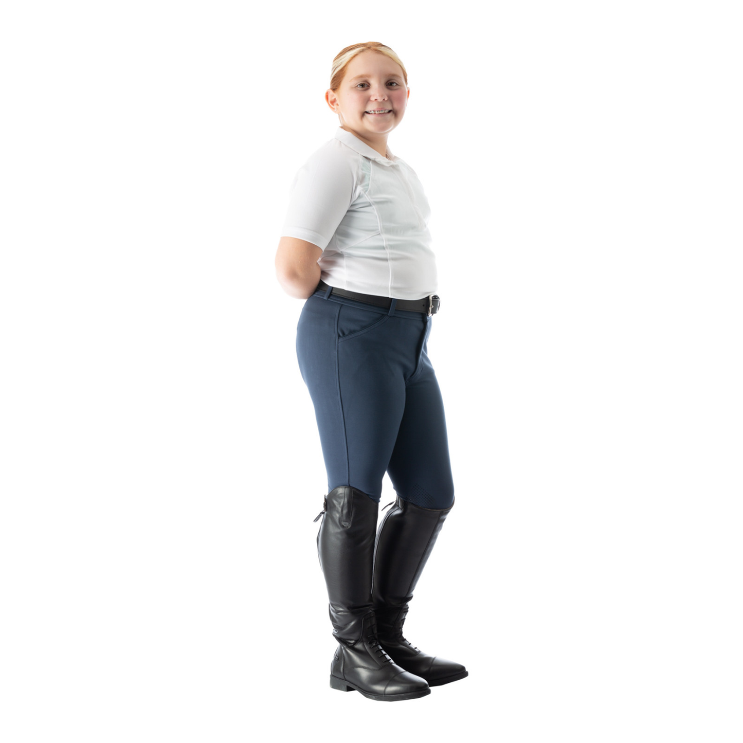 Kids Greta Silicone Knee Patch Breeches