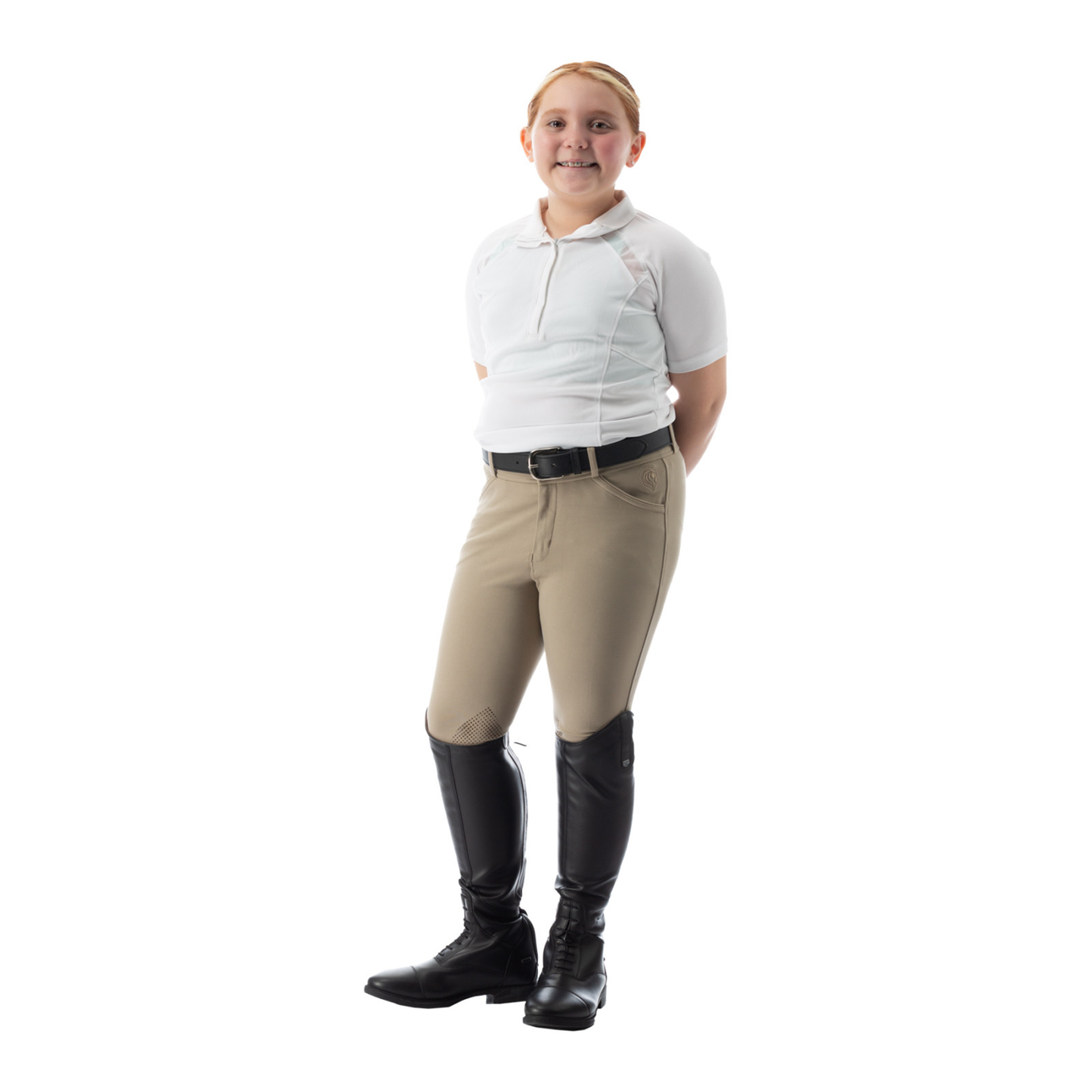 Kids Greta Silicone Knee Patch Breeches