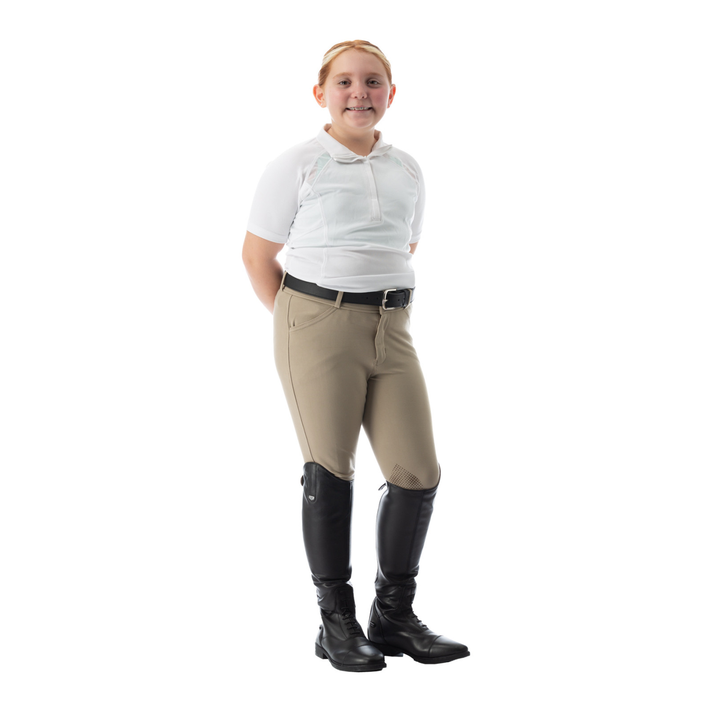 Kids Greta Silicone Knee Patch Breeches