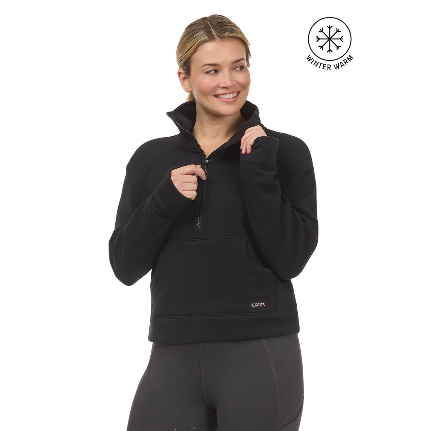 Etched Equine Half Zip Sweatshirt