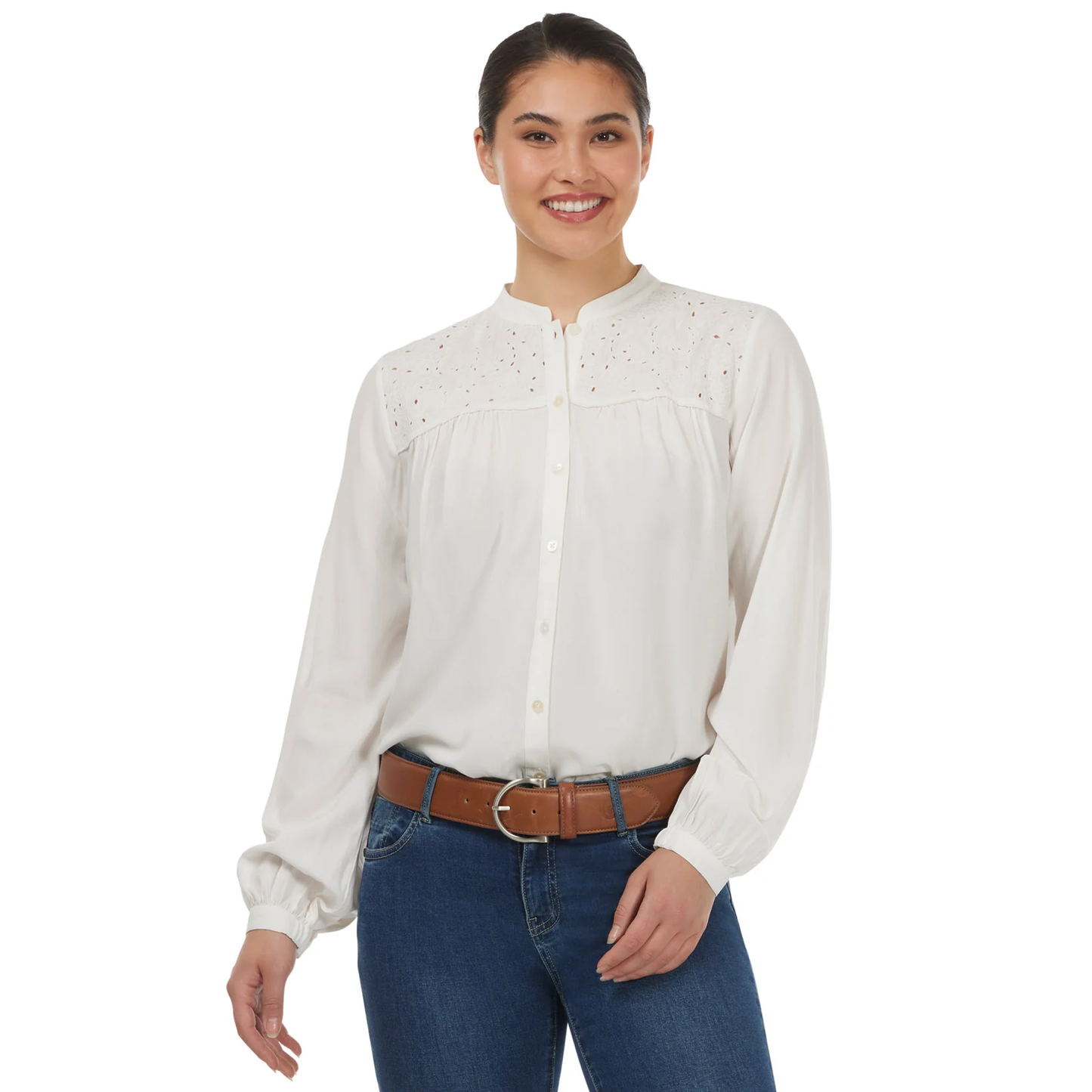 Hollyhocks & Horseshoes Blouse