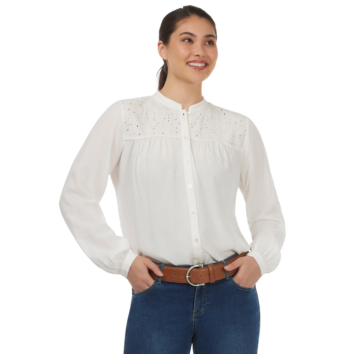 Hollyhocks & Horseshoes Blouse