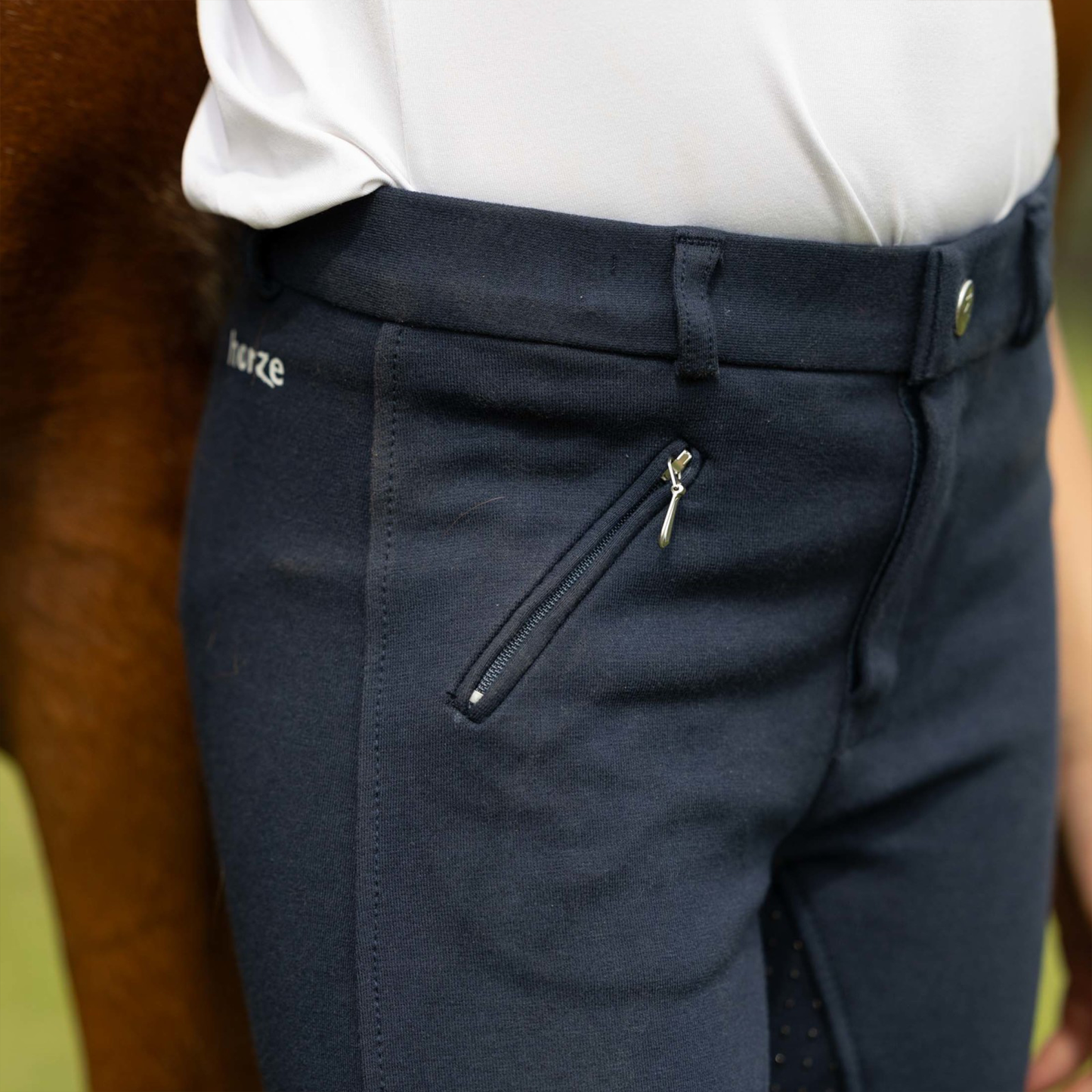 Kids Horze Active Silicone Full Seat Breeches