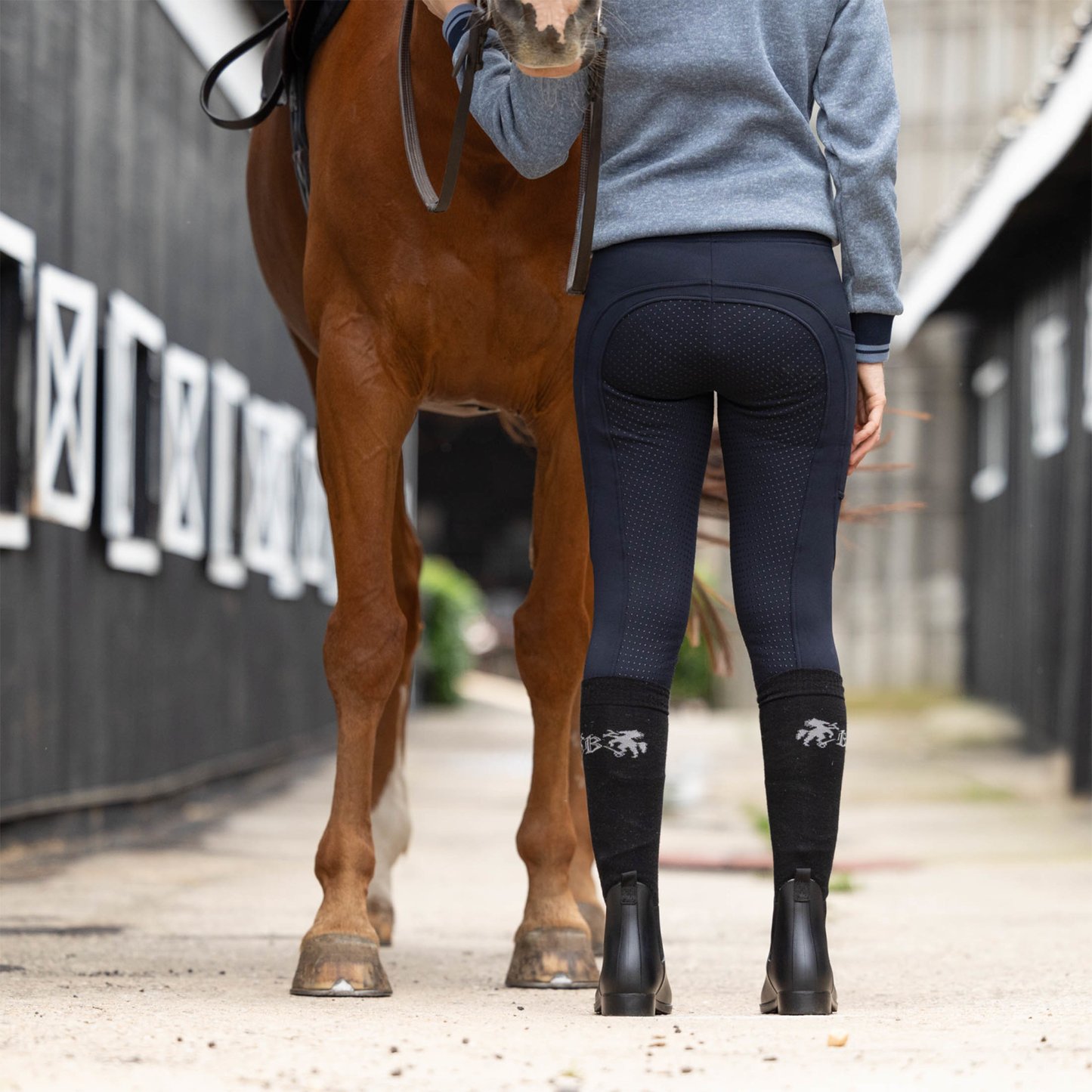 Horze Active Winter Silicone Full Seat Tights w/ Phone Pockets