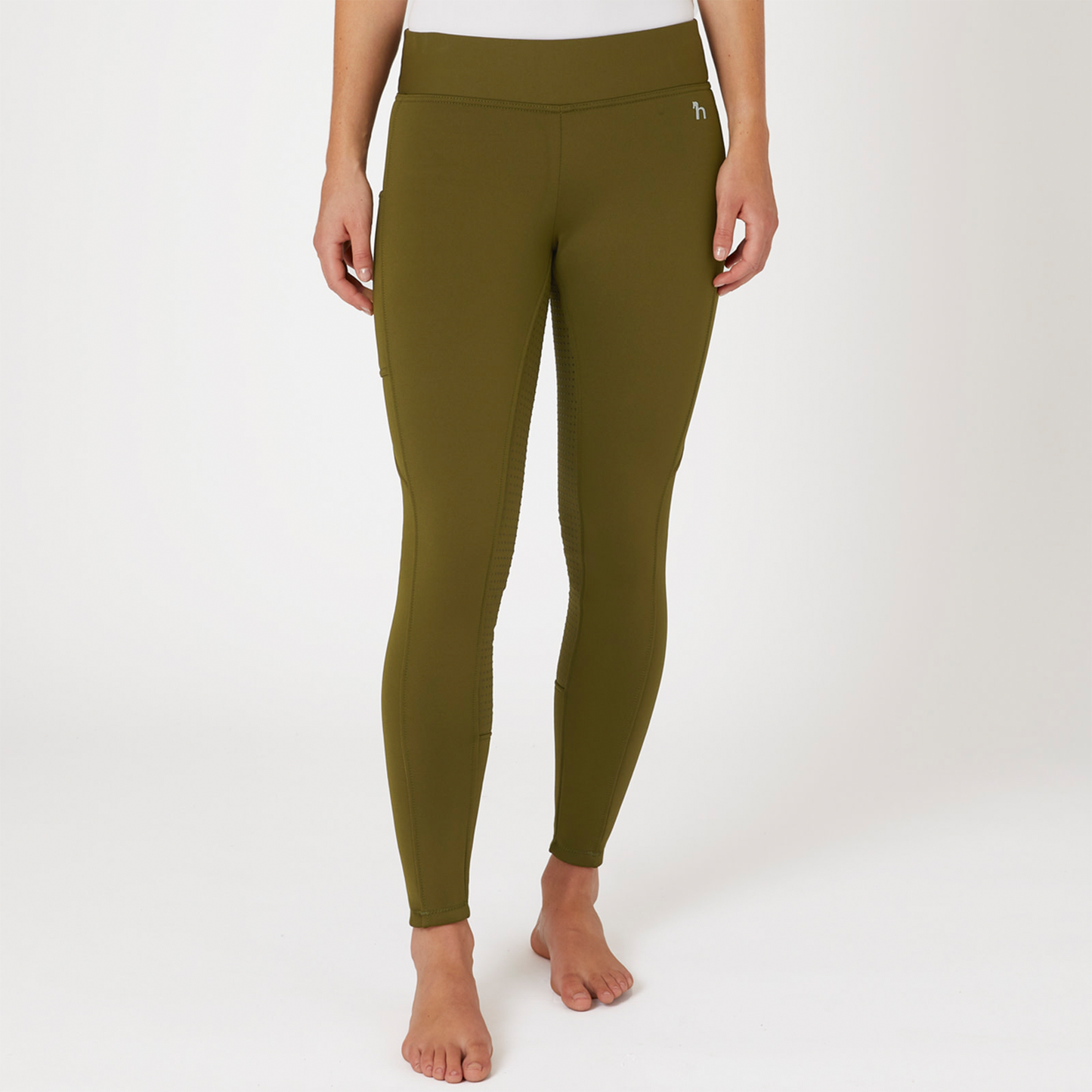 Horze Active Winter Silicone Full Seat Tights w/ Phone Pockets