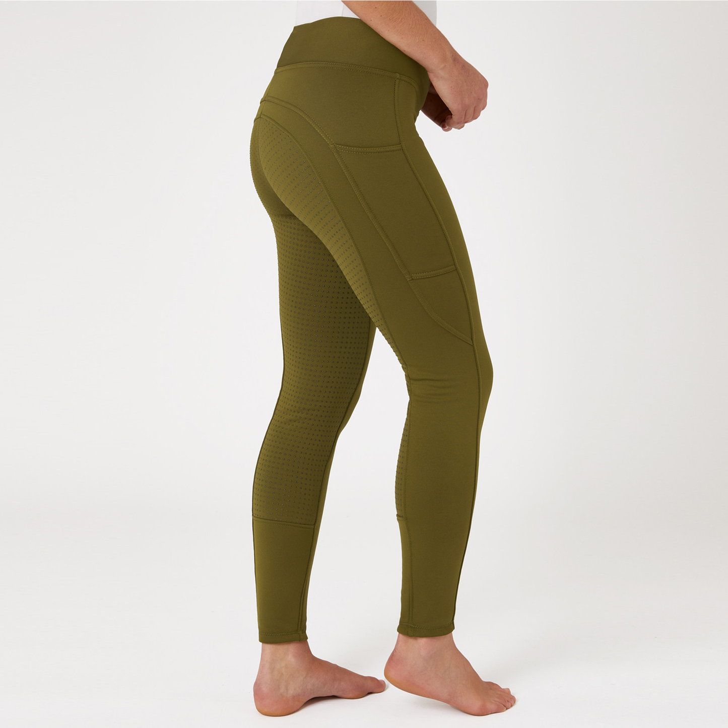Horze Active Winter Silicone Full Seat Tights w/ Phone Pockets