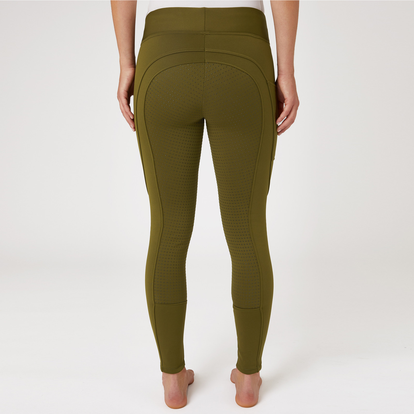 Horze Active Winter Silicone Full Seat Tights w/ Phone Pockets