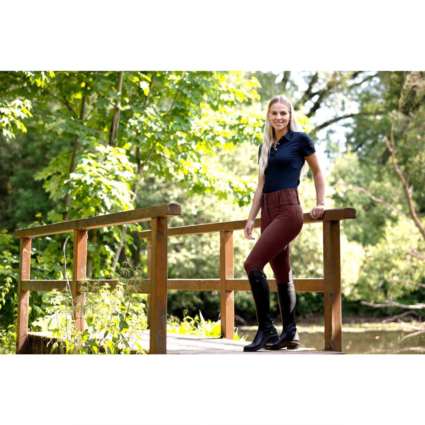 Horze Desiree Silicone Full Seat Breeches w/ Belt Loops