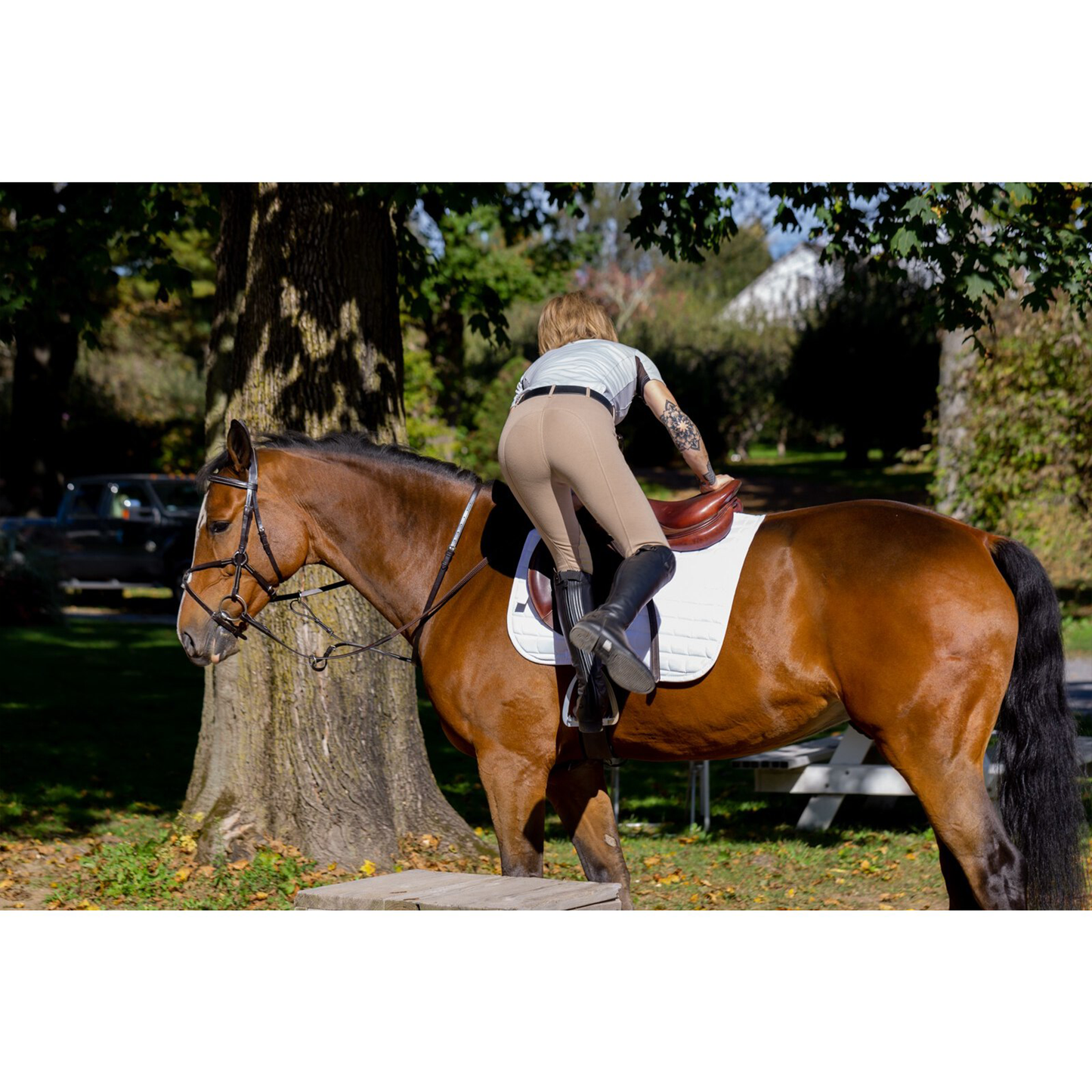 Horze Ella Pull-On Knee Patch Breeches