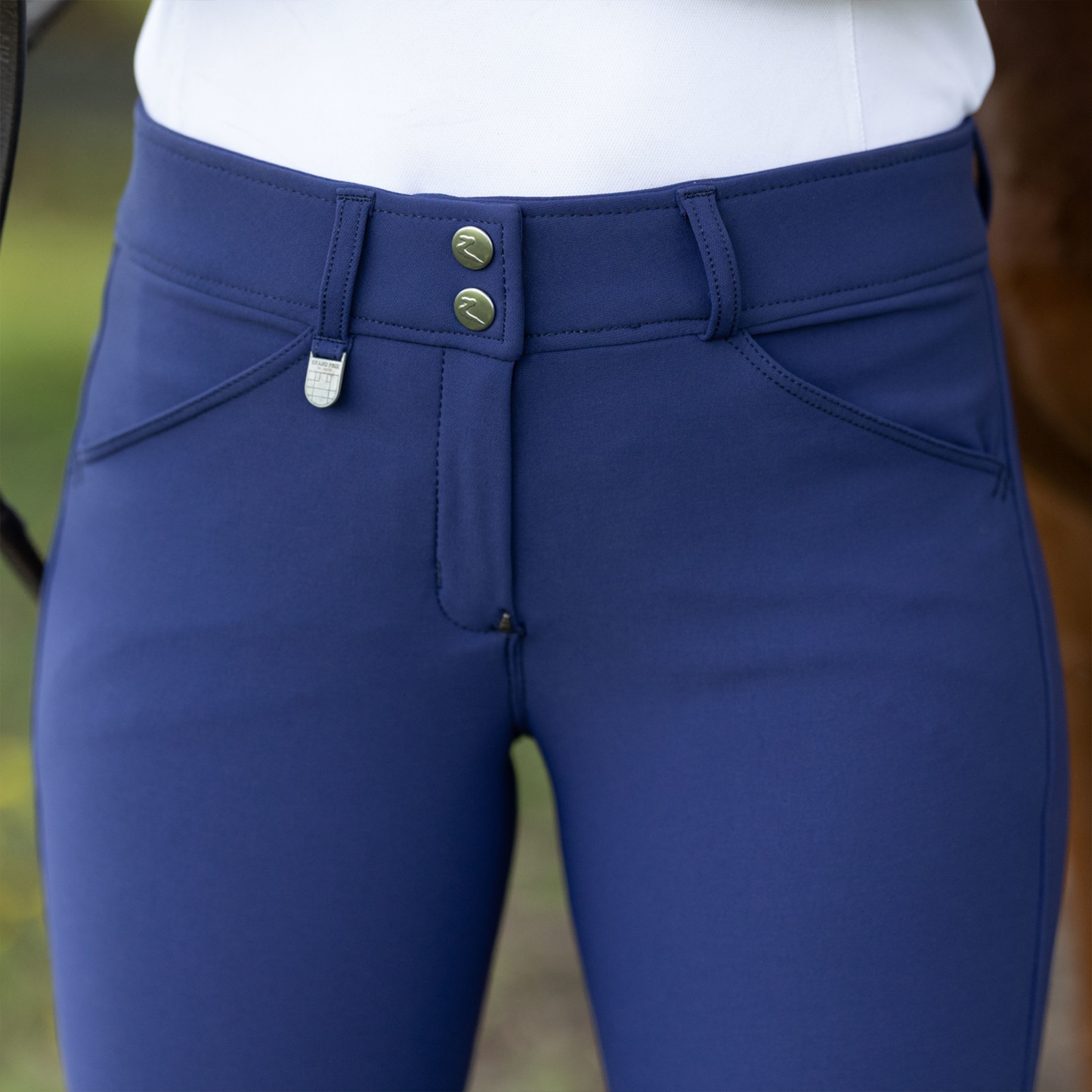 Horze Grand Prix Silicone Knee Patch Breeches
