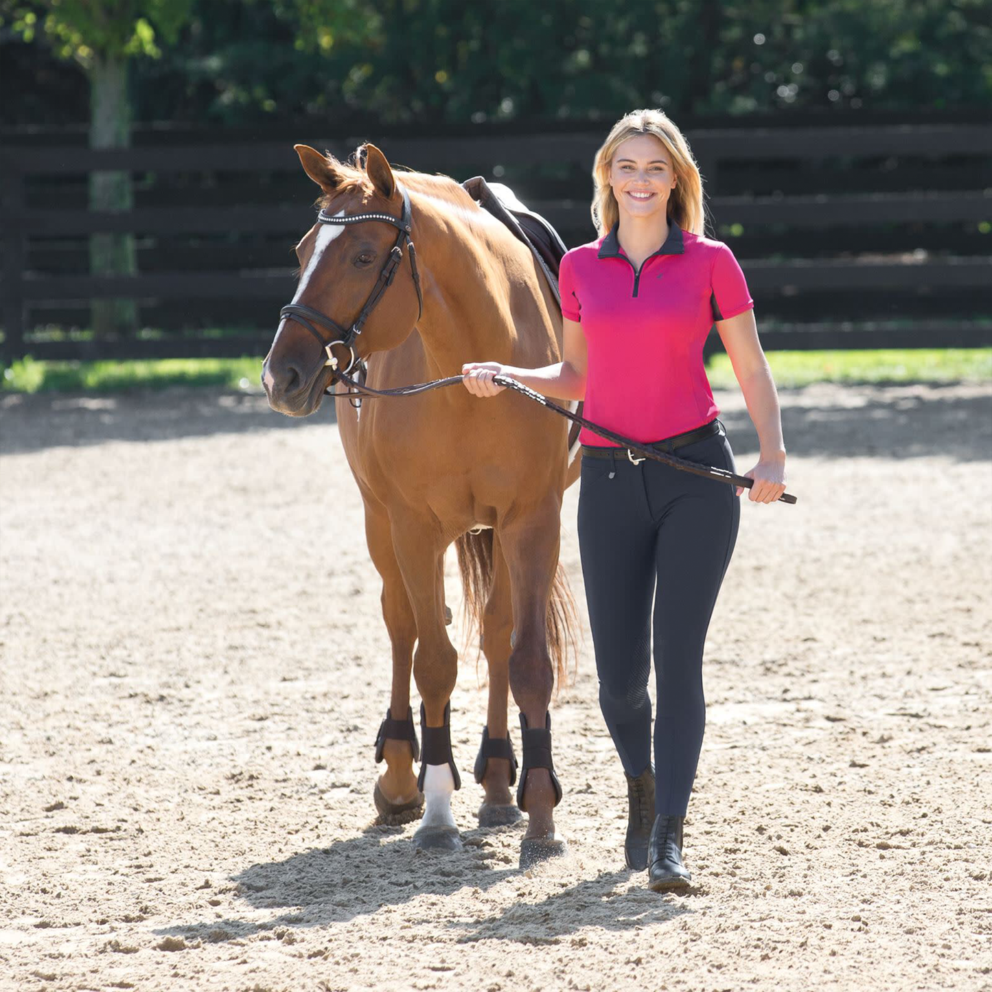 Horze Grand Prix Silicone Knee Patch Breeches