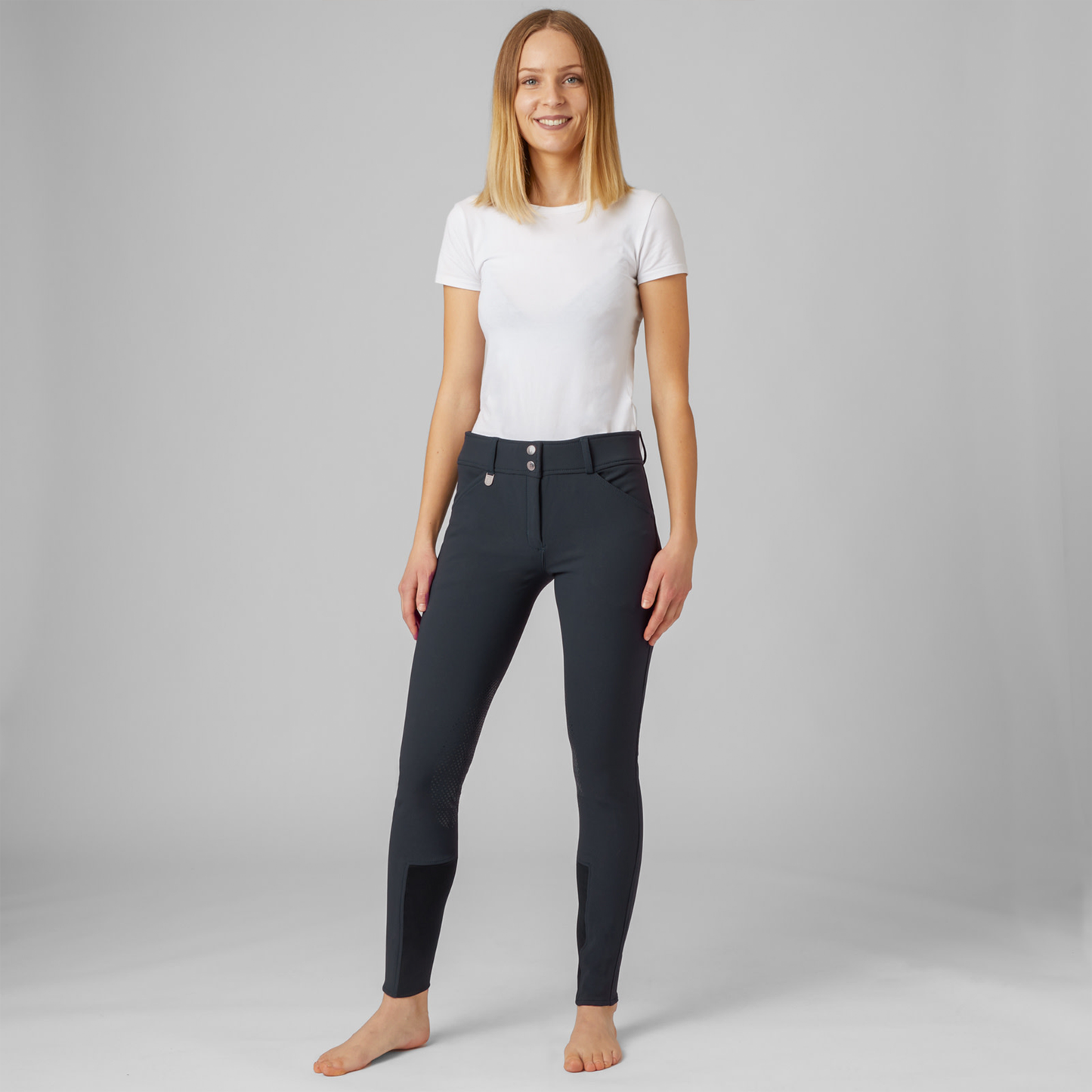 Horze Grand Prix Silicone Knee Patch Breeches