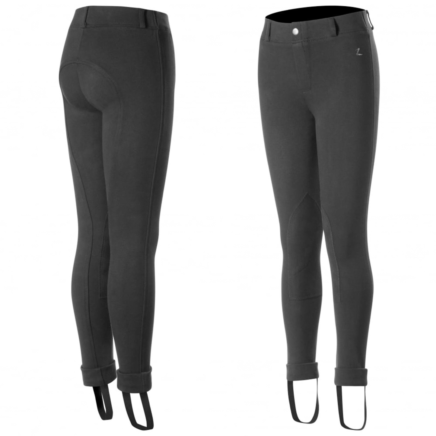 Kids Horze Nora Pull On Knee Patch Jodhpur Breeches