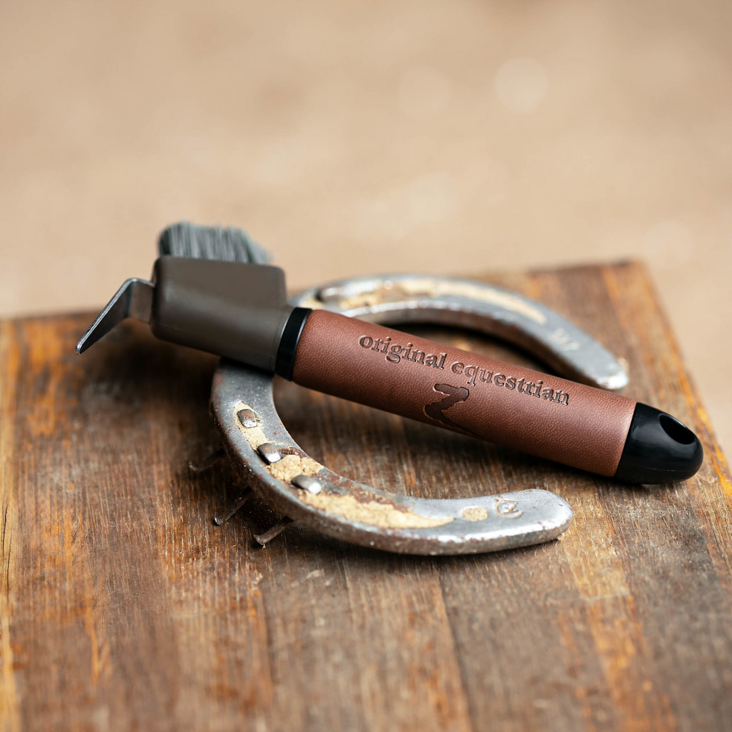 Horze Maddox Leather Handle Hoof Pick