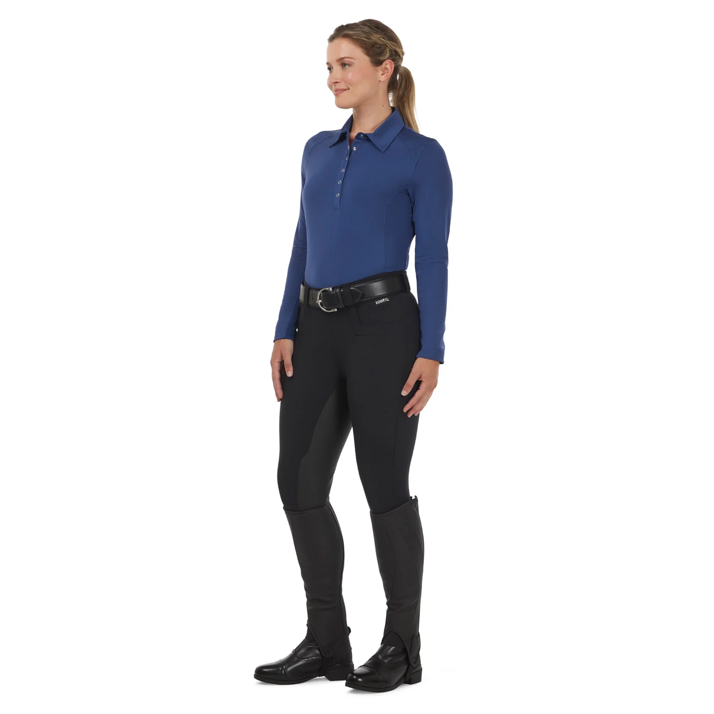 In a Snap Long Sleeve Equestrian Clinic Shirt