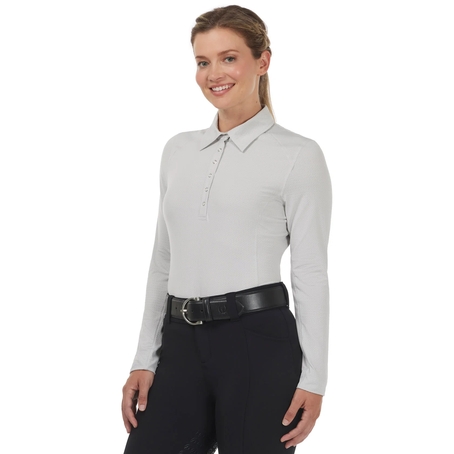In a Snap Long Sleeve Equestrian Clinic Shirt