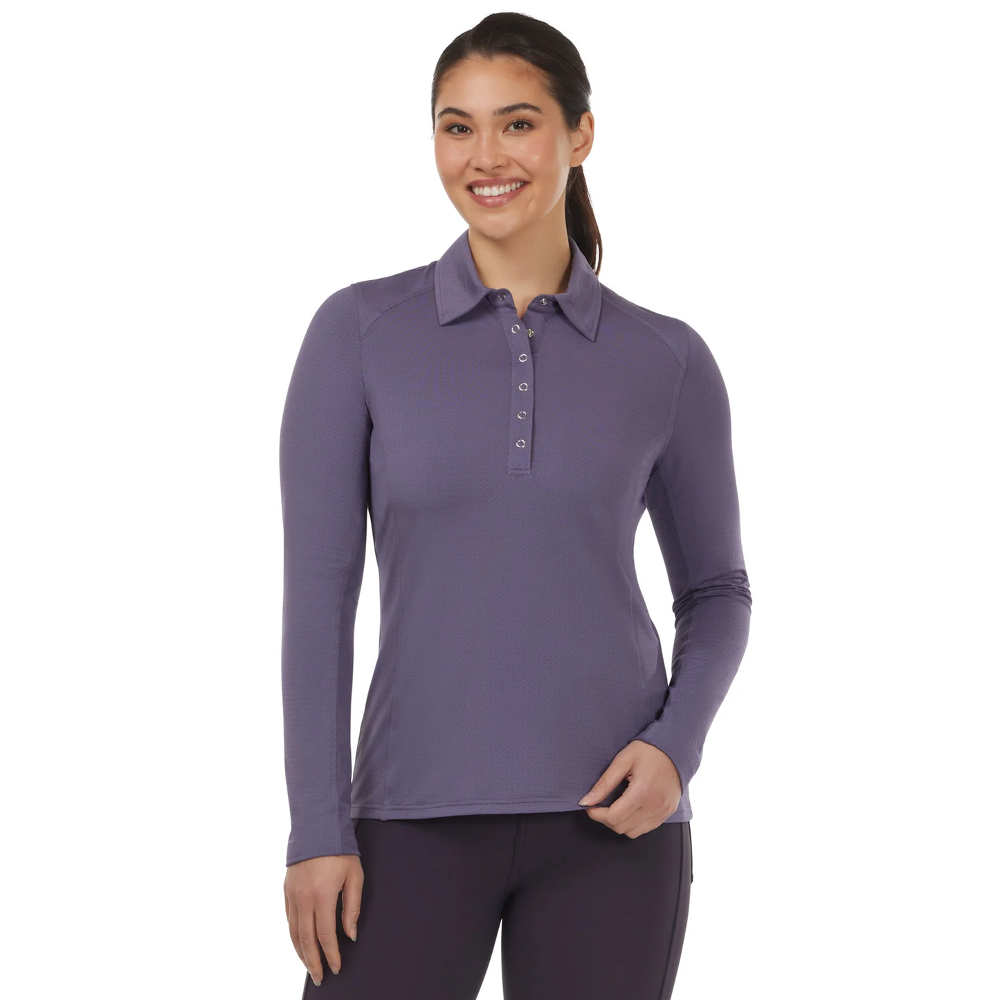 In a Snap Long Sleeve Equestrian Clinic Shirt