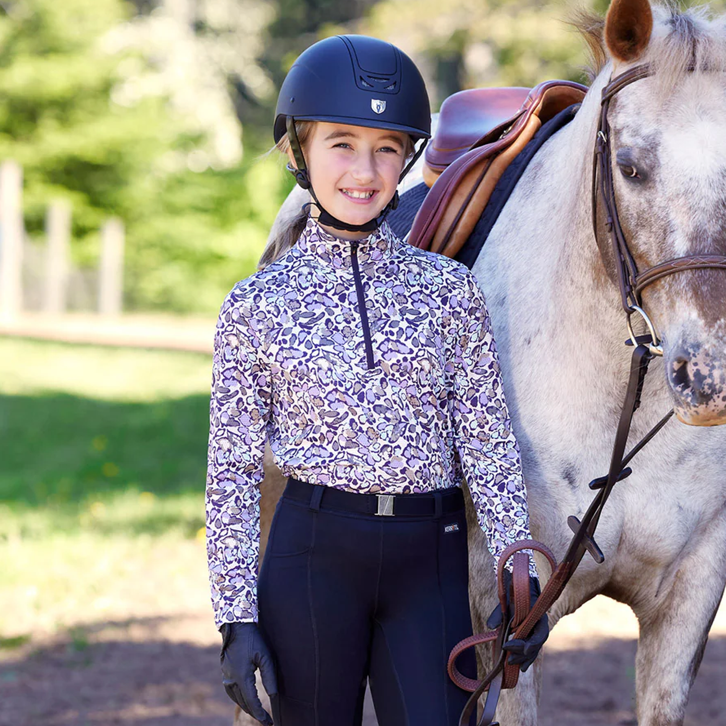 Kids Breeze Ice Fil Long Sleeve Riding Shirt