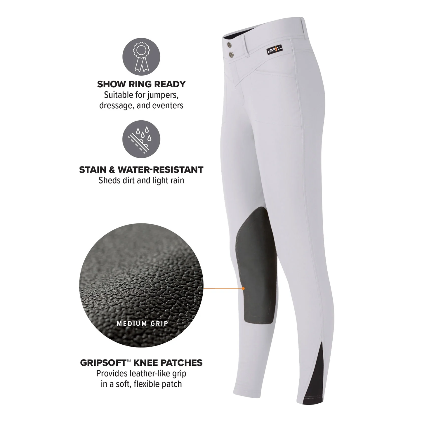 Kids Crossover II Knee Patch Riding Breech