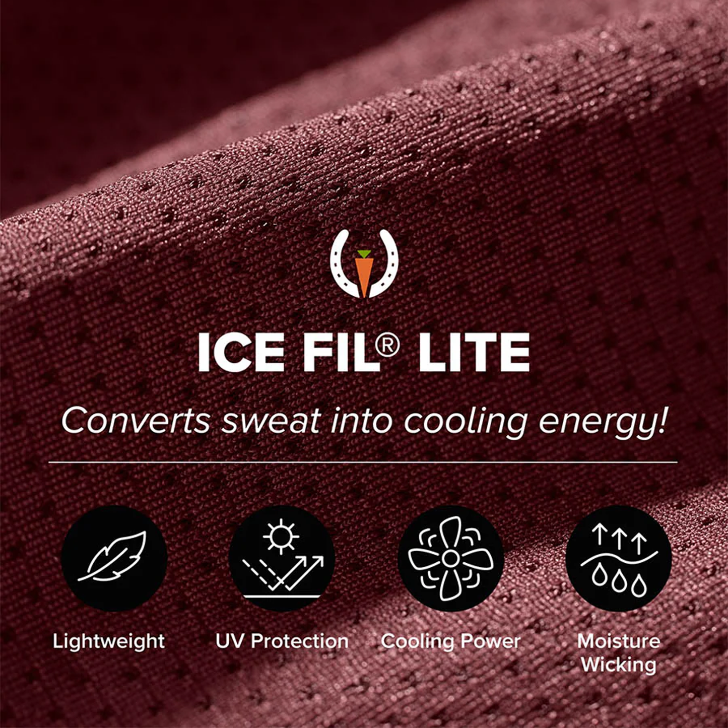 Kids Ice Fil Lite Long Sleeve Riding Shirt