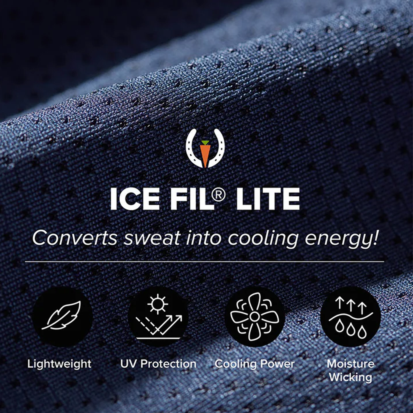 Kids Ice Fil Lite Long Sleeve Riding Shirt