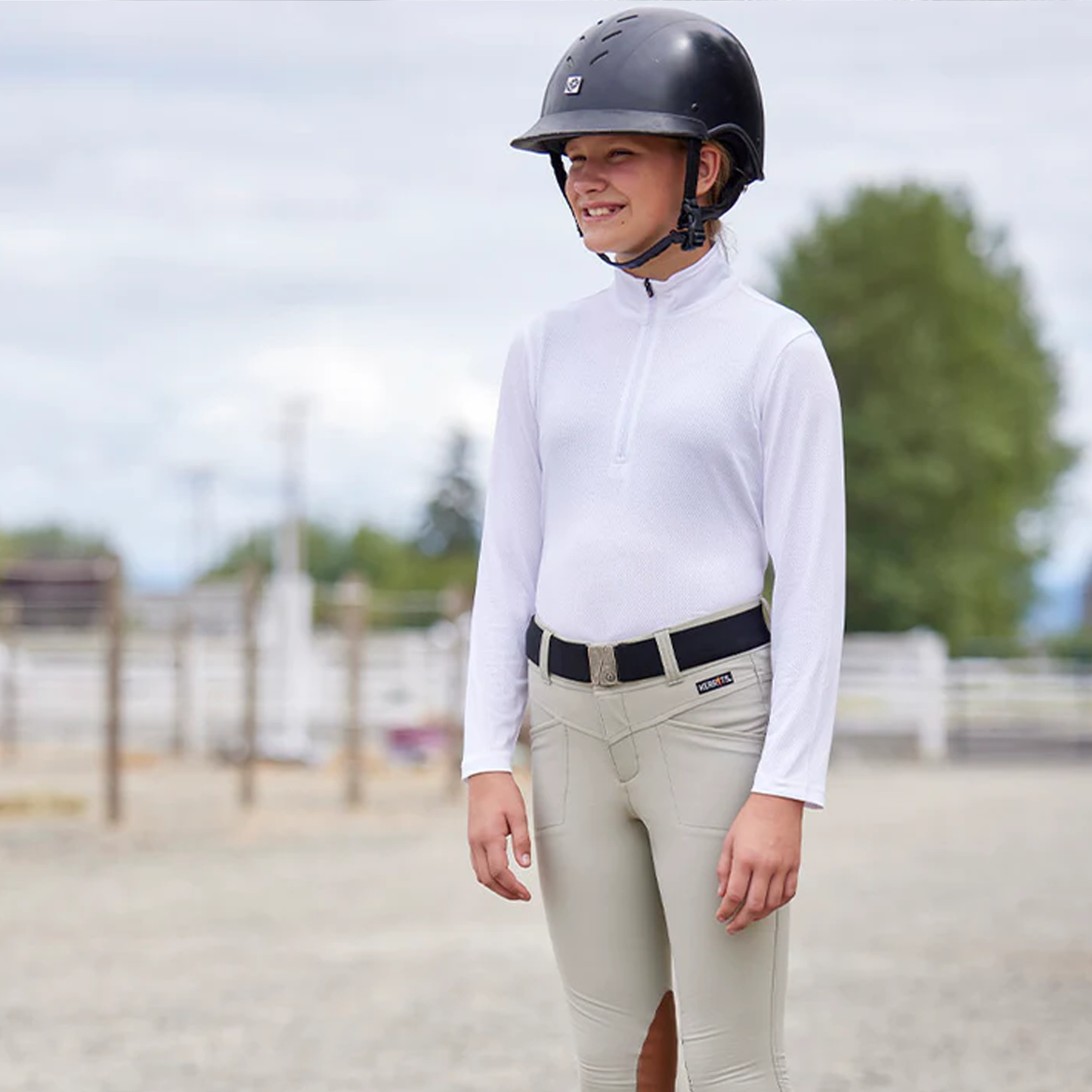 Kids Ice Fil Lite Long Sleeve Riding Shirt