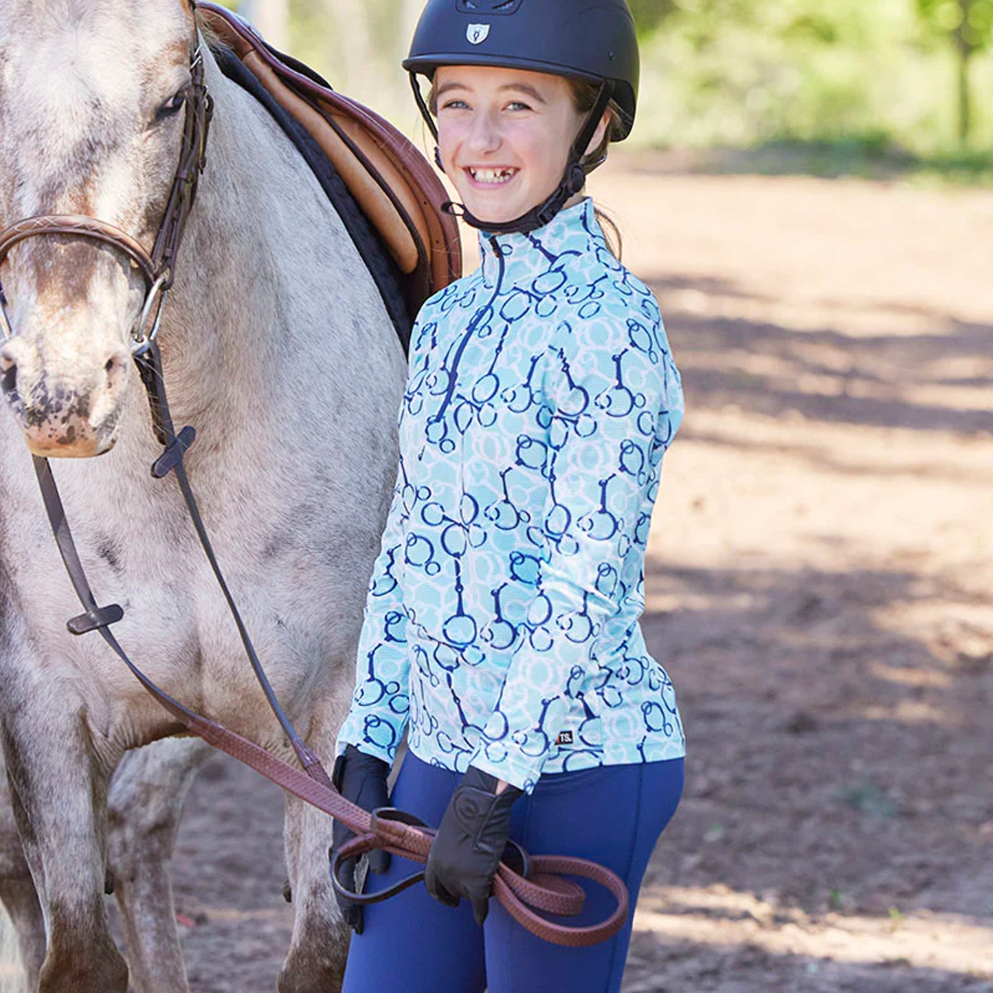 Kids Performance Knee Patch Pocket Riding Tight