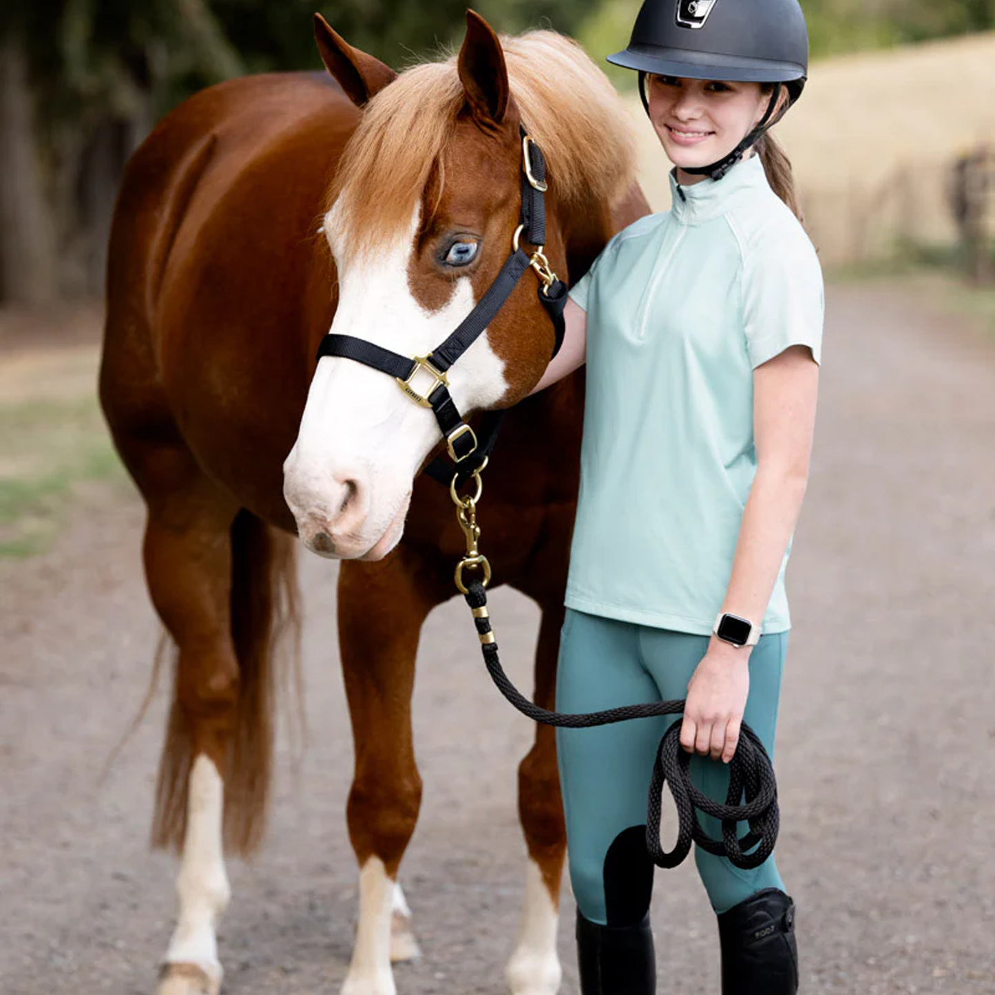 Kids Performance Knee Patch Pocket Riding Tight