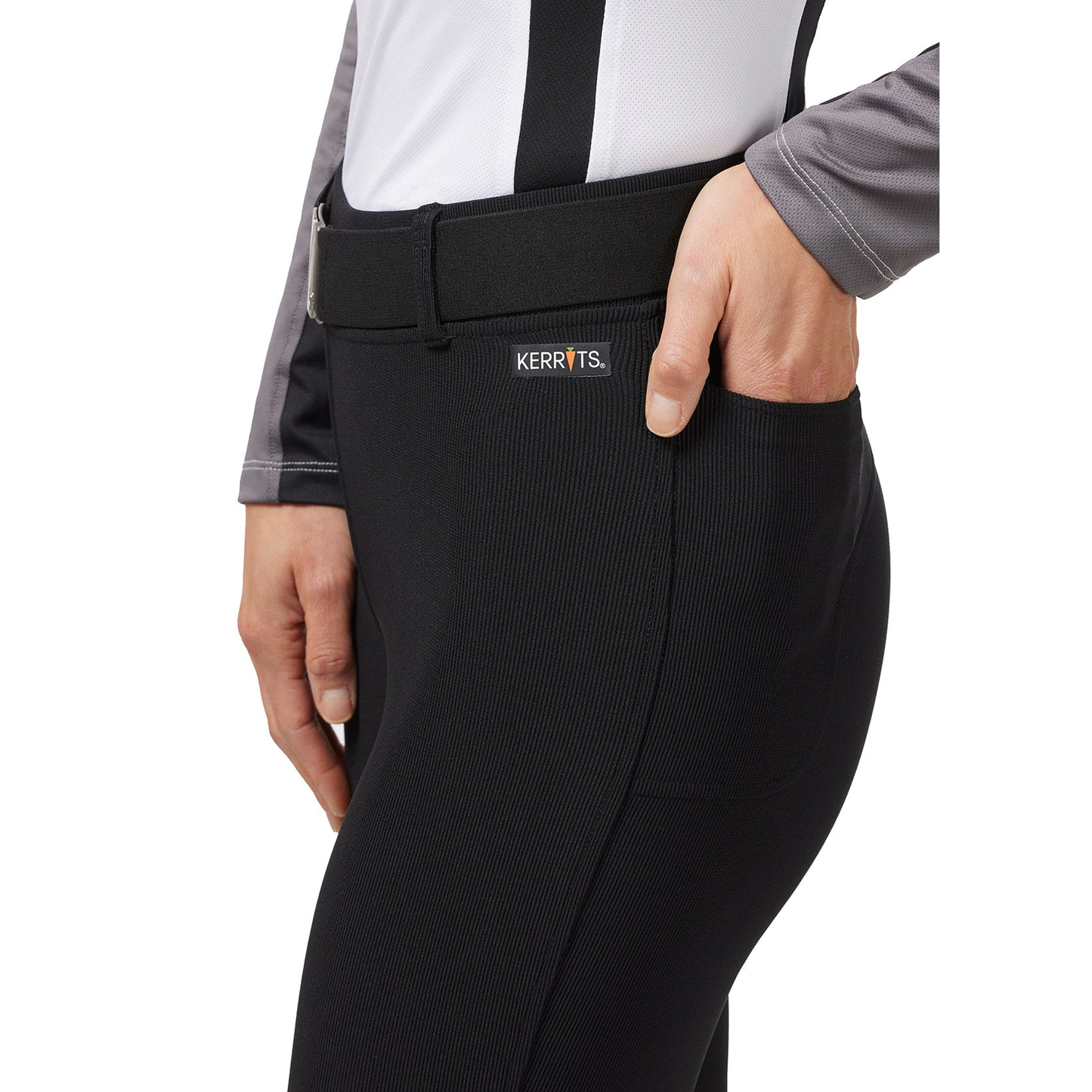 Microcord Extended Knee Patch Bootcut Riding Pant