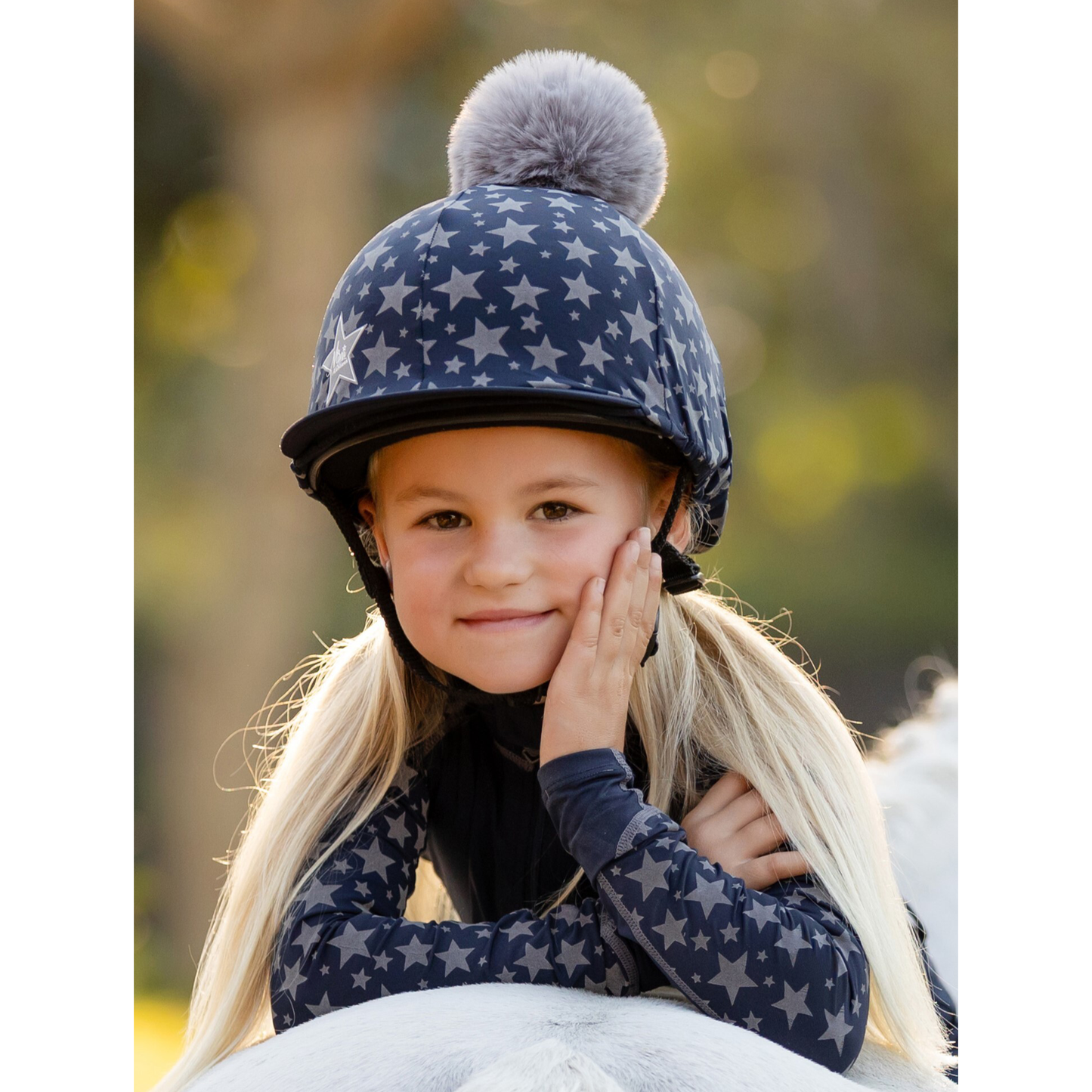 Mini Reflective Print Hat Silk
