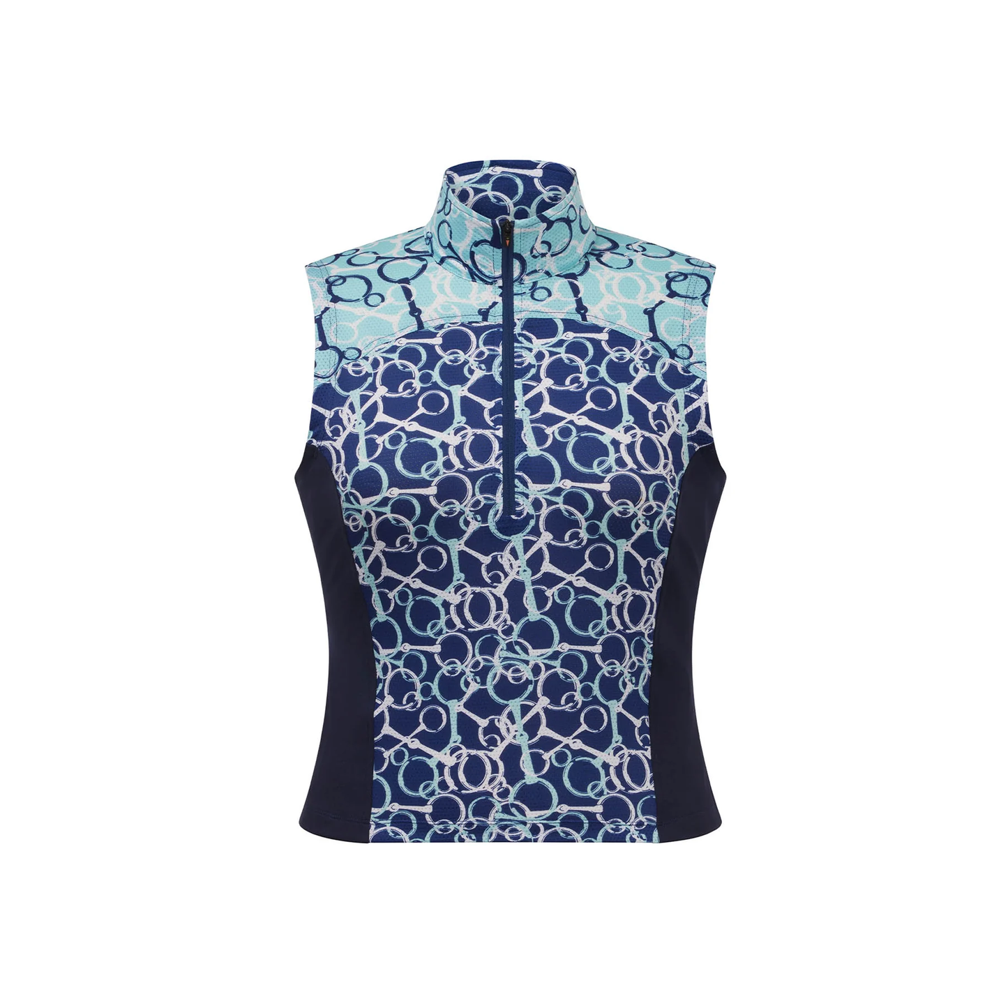 Print Mix Sleeveless Riding Top