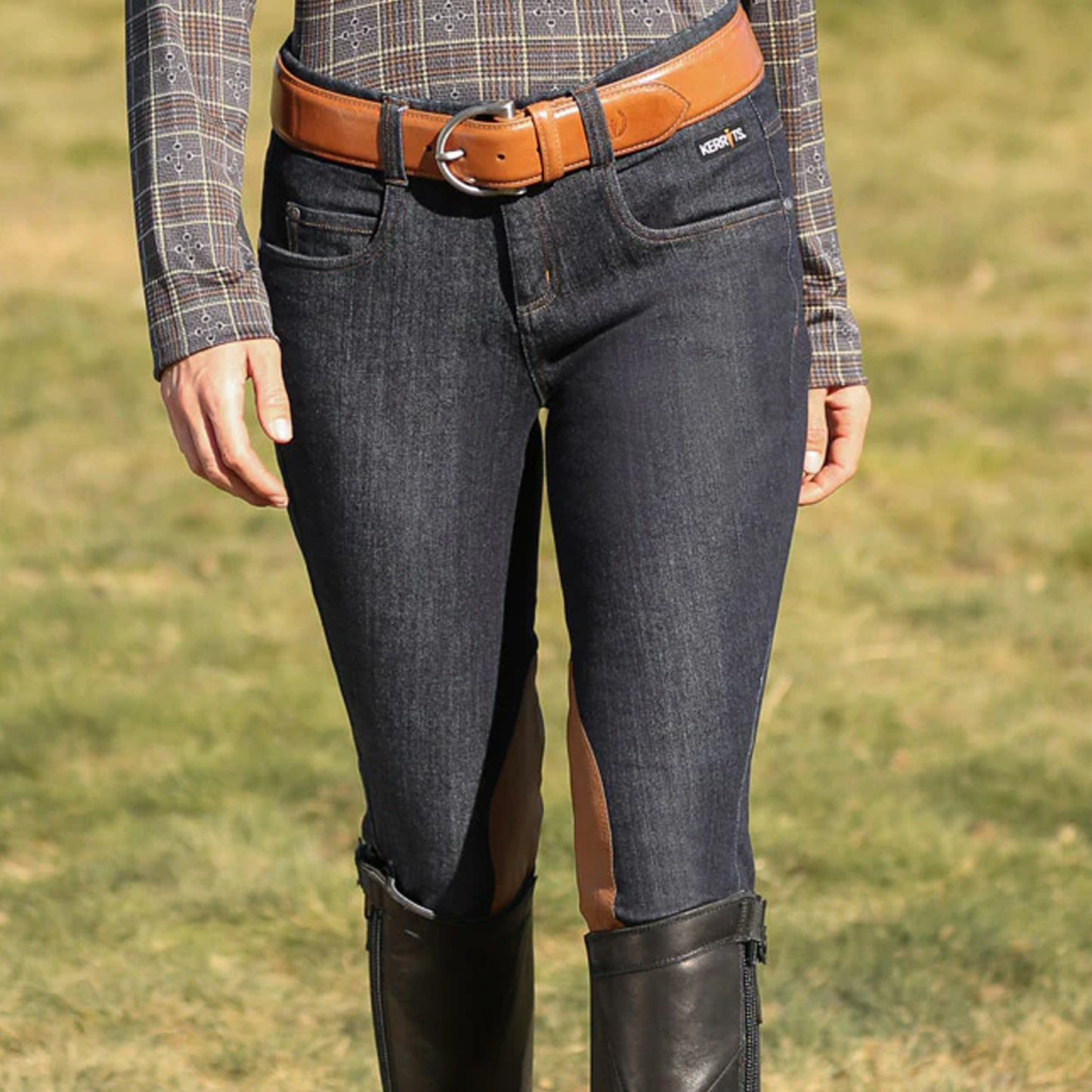 Simple D Equestrian Leather Belt
