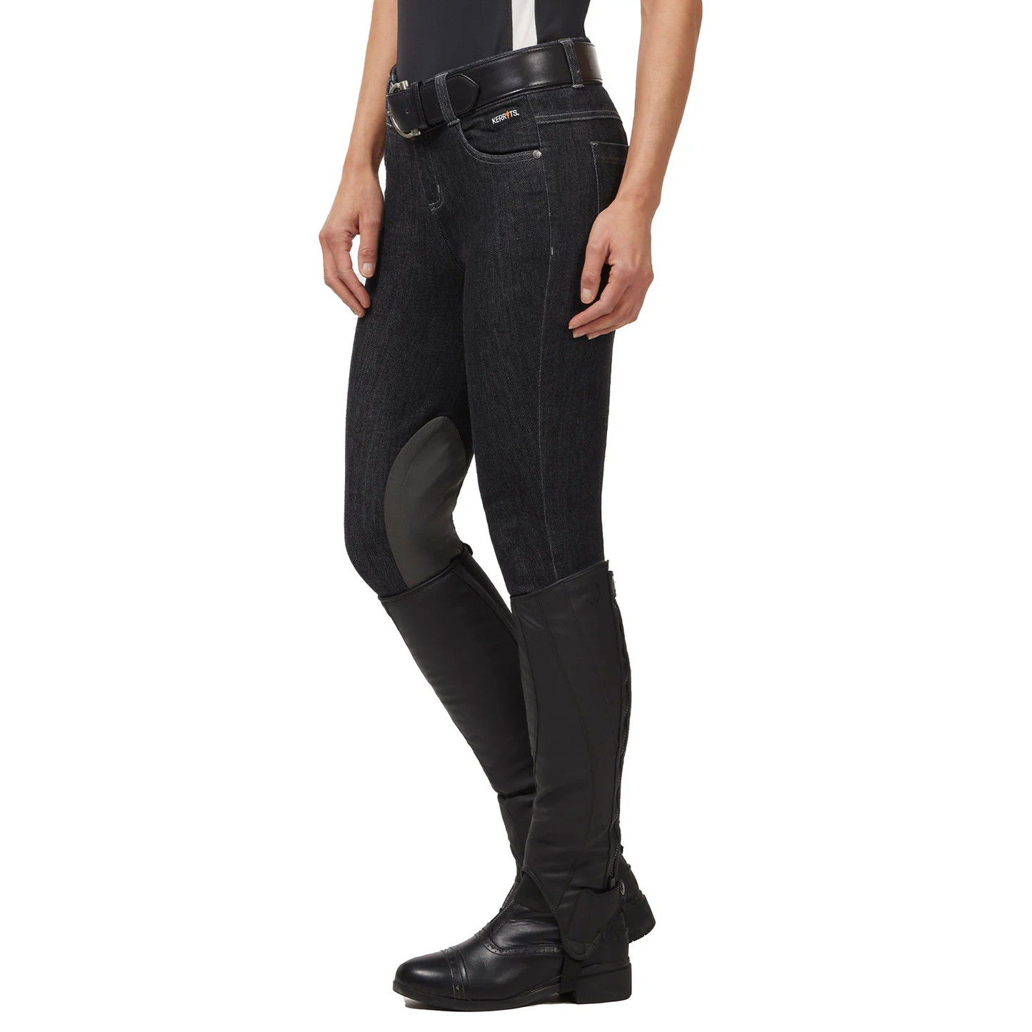Stretch Denim Knee Patch Riding Breech