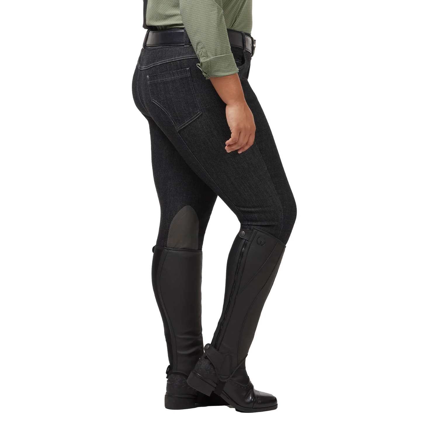Stretch Denim Knee Patch Riding Breech