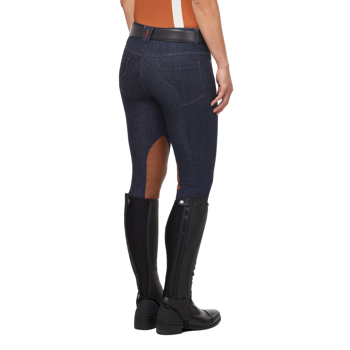 Stretch Denim Knee Patch Riding Breech