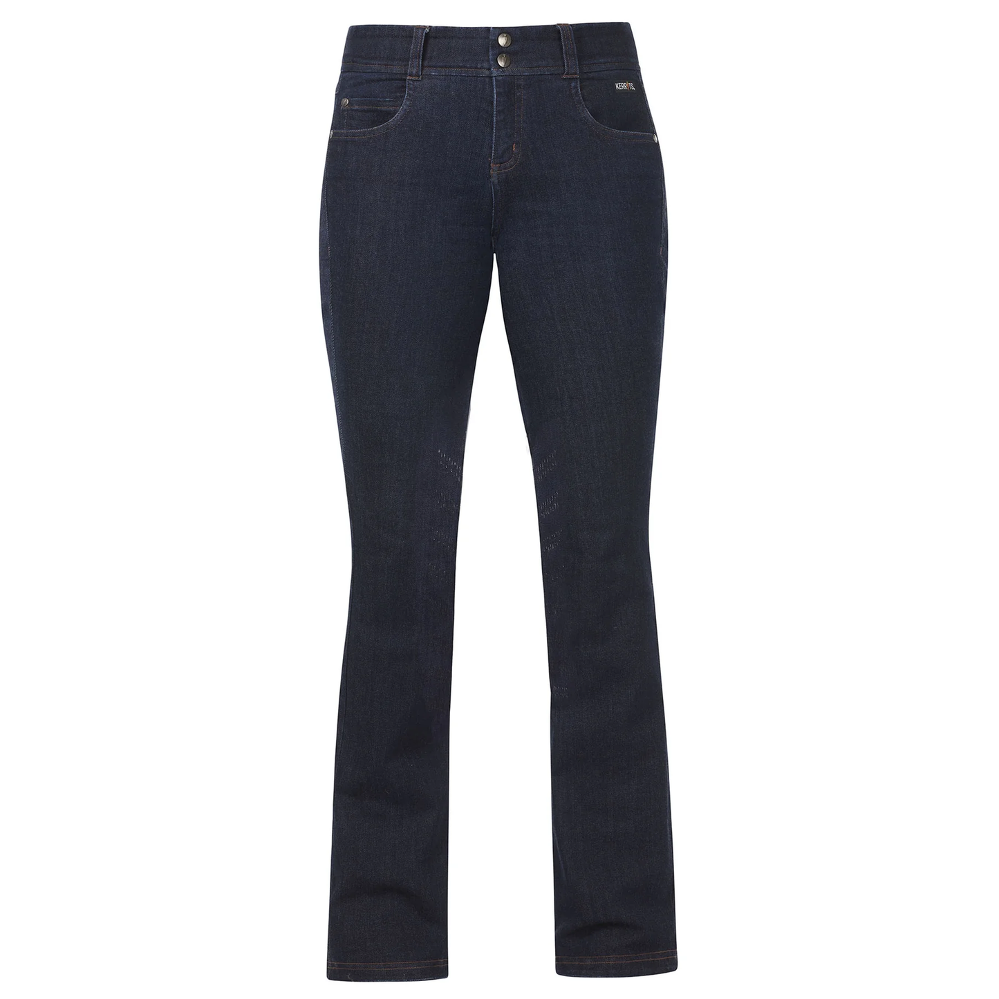 Stretch Denim Tall Silicone Knee Patch Bootcut Riding Pant