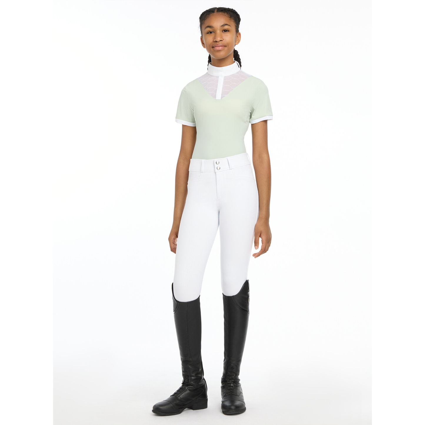 Young Rider Eva Short Sleeve Show Shirt