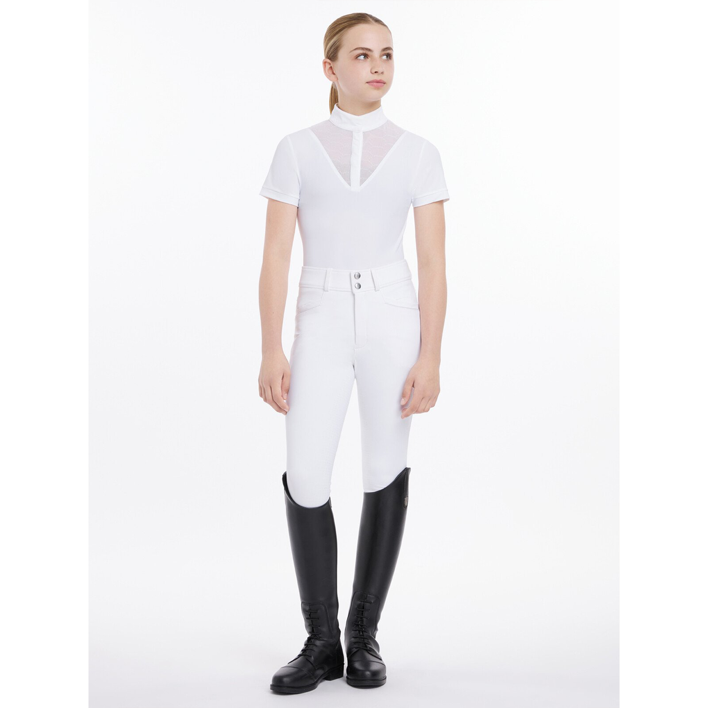 Young Rider Eva Short Sleeve Show Shirt