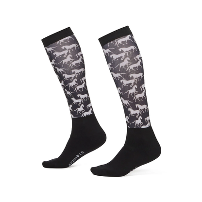 Kids Dual Print Zone Equestrian Boot Socks