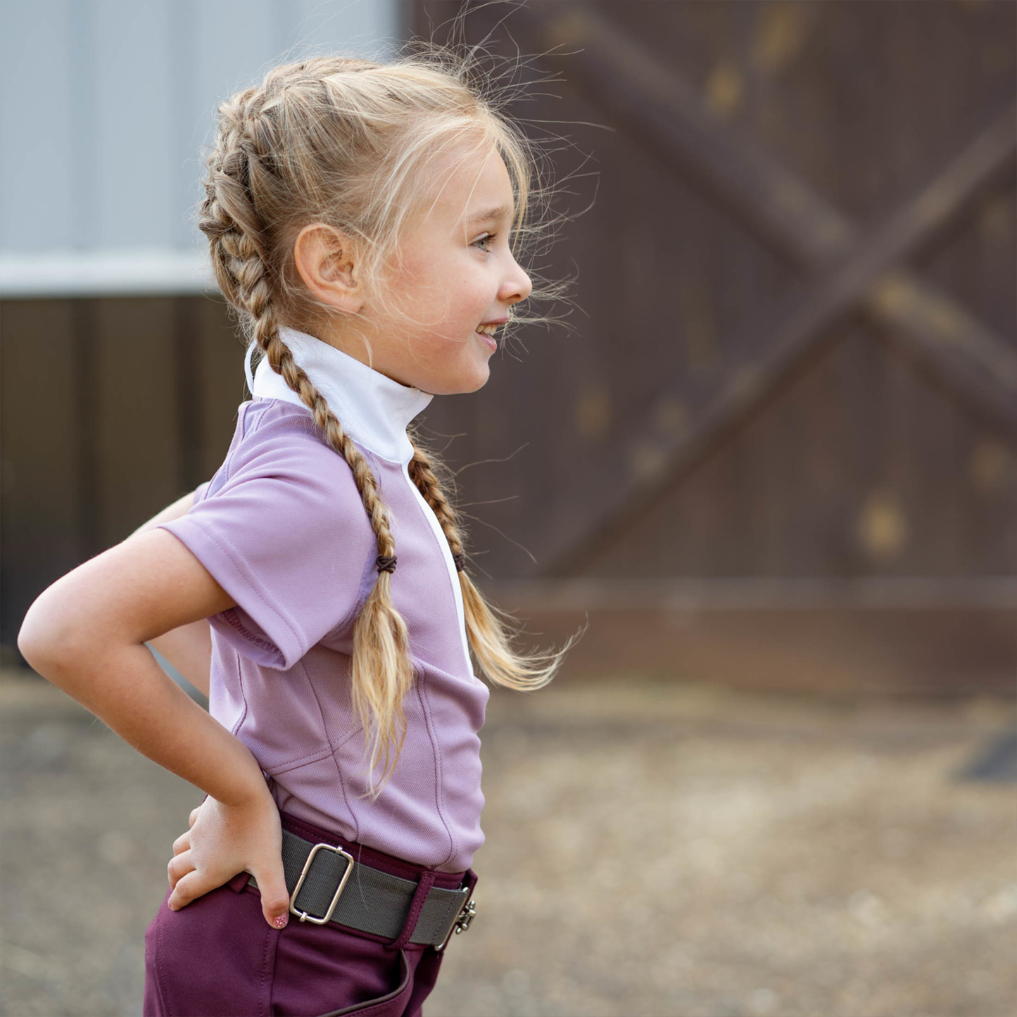 Kids Greta Silicone Knee Patch Breeches