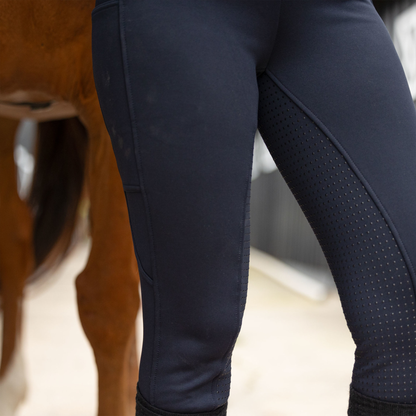 Horze Active Winter Silicone Full Seat Tights w/ Phone Pockets