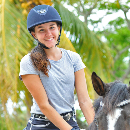 IRH XLT Premium Show Helmet Suede